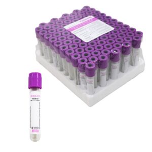 TUBO DE EXTRACCIÓN DE SANGRE DE UN SOLO USO EDTA K2/EDTA K3. LILA, 4 ML.