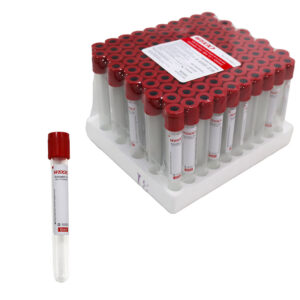 TUBO DE EXTRACCIÓN DE SANGRE DE UN SOLO USO ROJO, 6 ML.